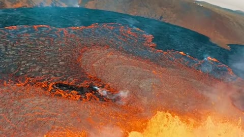 Direct hit with lava