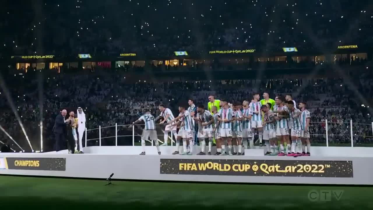 Argentina and Lionel Messi are crowned World Cup champions