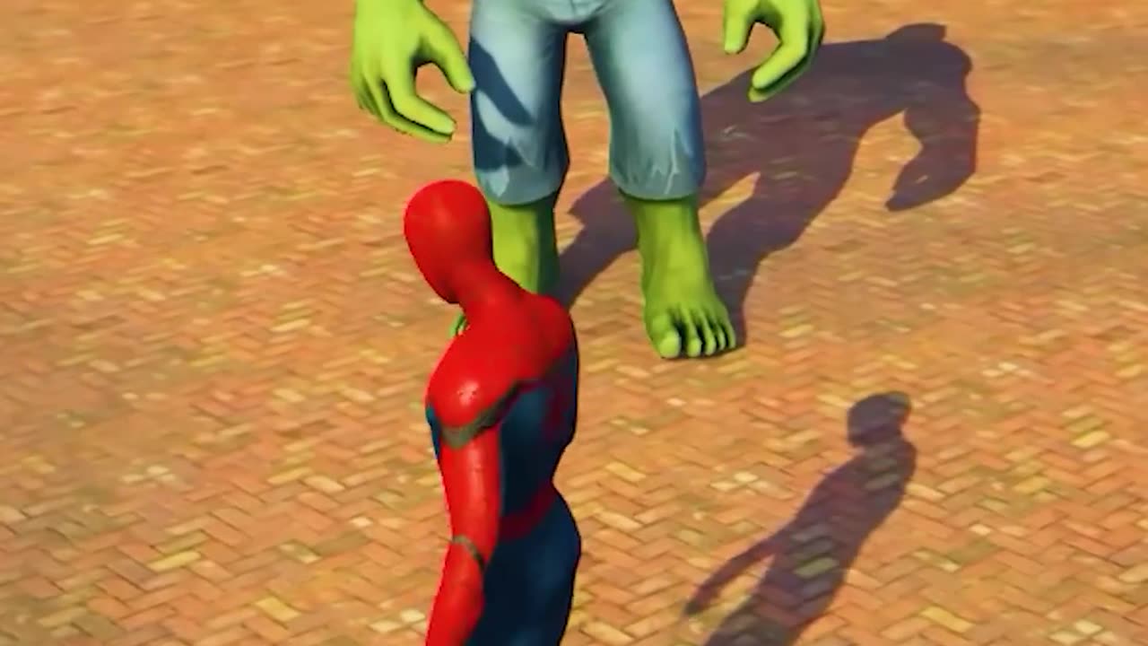 GTA V - GREEN HULK SAVE SPIDER-MAN DAUGHTER FROM VENOM 😱😱 #shorts