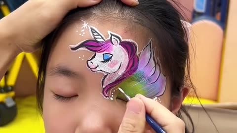 Baby face painting