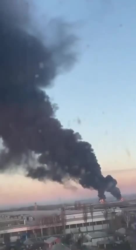 24.02.2022. The war has begun!!! Airport in Chuguev