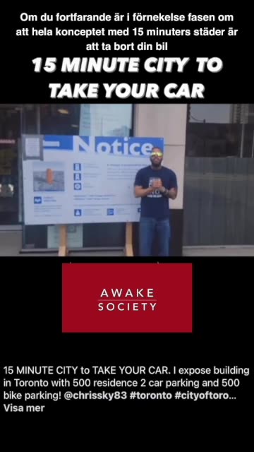 1 minut om 15 minuters stad i Toronto. Svensk text