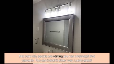DRNANLIT Black Bathroom #Vanity Light fixtures 3-Light Industrial-Overview