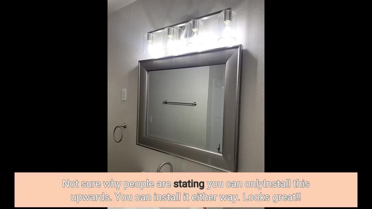 DRNANLIT Black Bathroom #Vanity Light fixtures 3-Light Industrial-Overview
