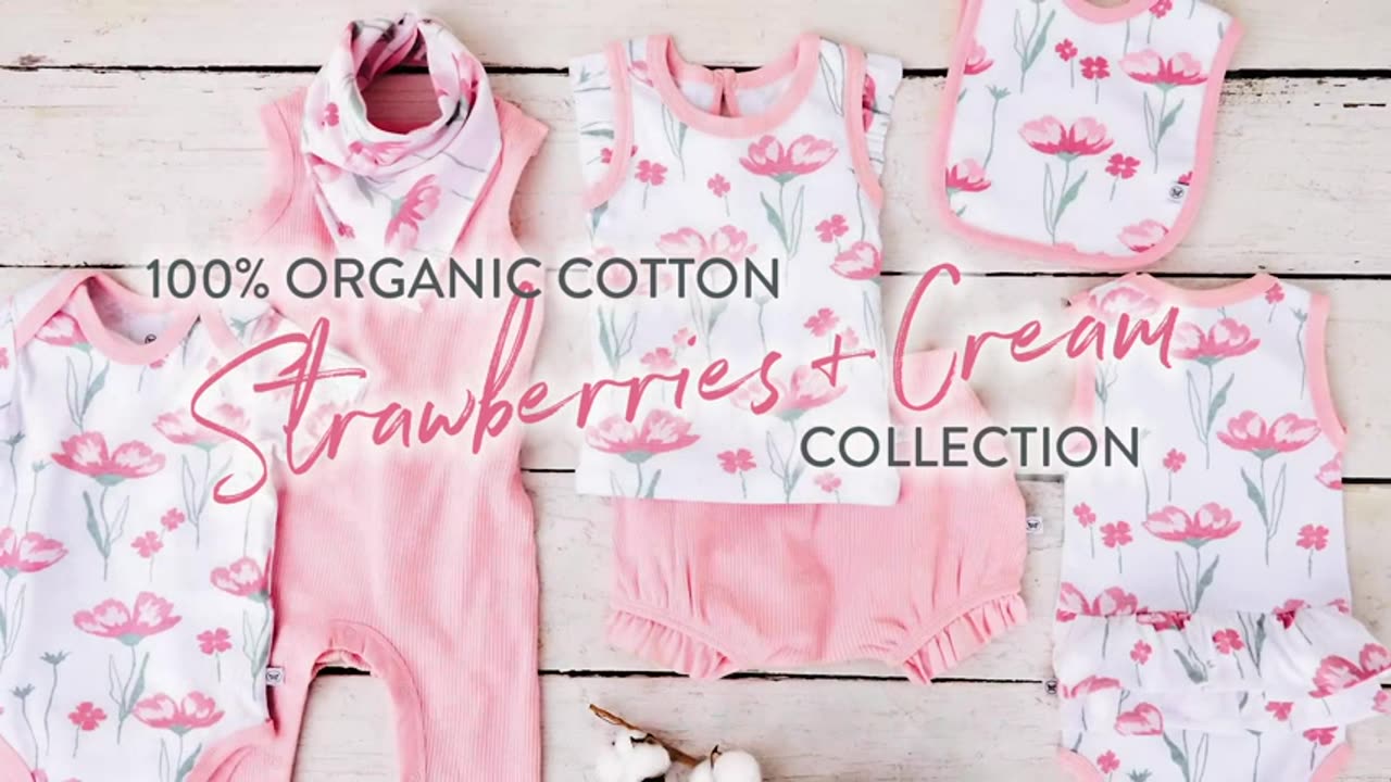 HonestBaby Baby Girls3-Pack Organic Cotton Long Sleeve Side-Snap Pink Floral