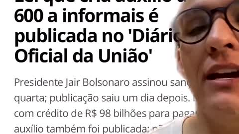 on entend certains critiques journalistes militants que Bolsonaro n'a rien fait contre la pandemie