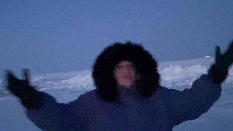 Celebration at the Most Northern place of the USA - Point Barrow