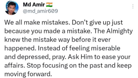 We All make mistakes #amir