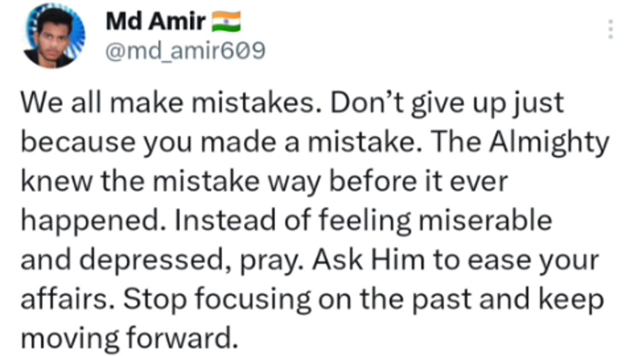 We All make mistakes #amir
