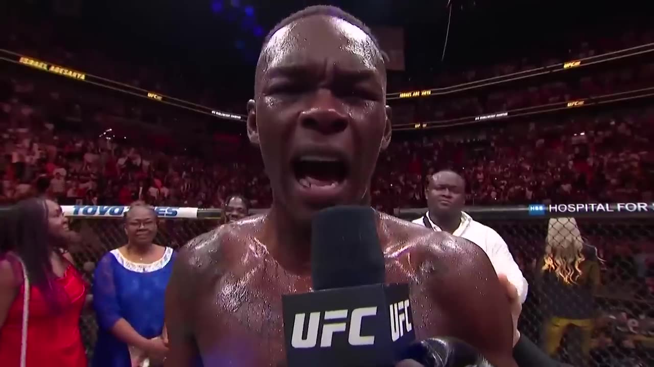 Israel Adesanya Octagon Interview | UFC 287