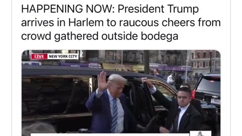 President Trump Enters Harlem NYC 4.16.24