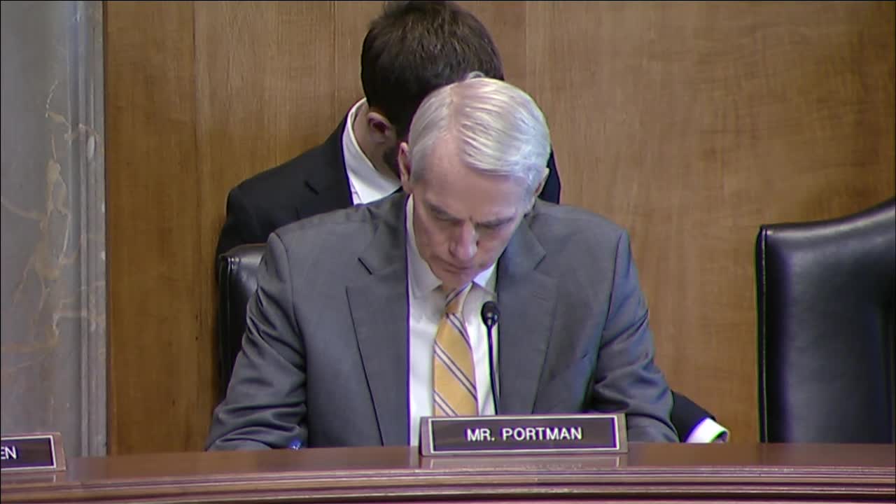 Rob Portman Delivers Opening Remarks at SFRC Hearing to Consider European Ambassador Nominees