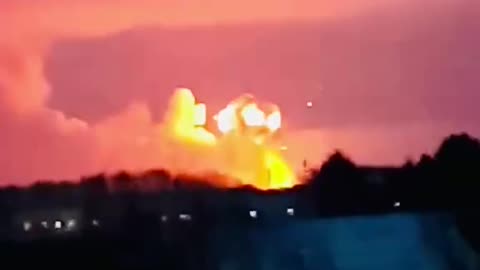 Uman e APU ammunition depot blow up