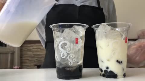 🍵Making Boba Milk Tea Vlog✨Choco💜Taro🍃Matcha🖤Brown Sugar[ASMR] first Vlog