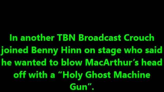 Paul Crouch won't be happy until John MacArthur is slain in the Spirit