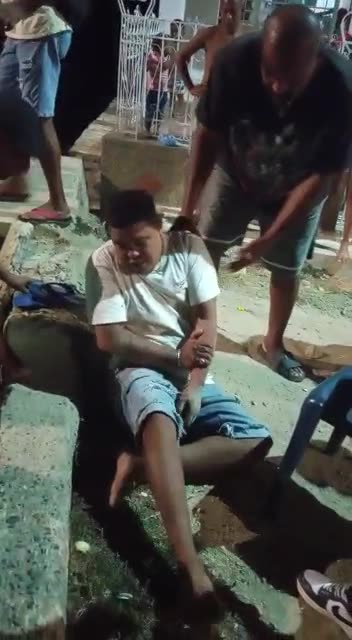 Caída motociclista en cuneta