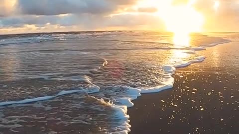 Beautiful sea at sunset