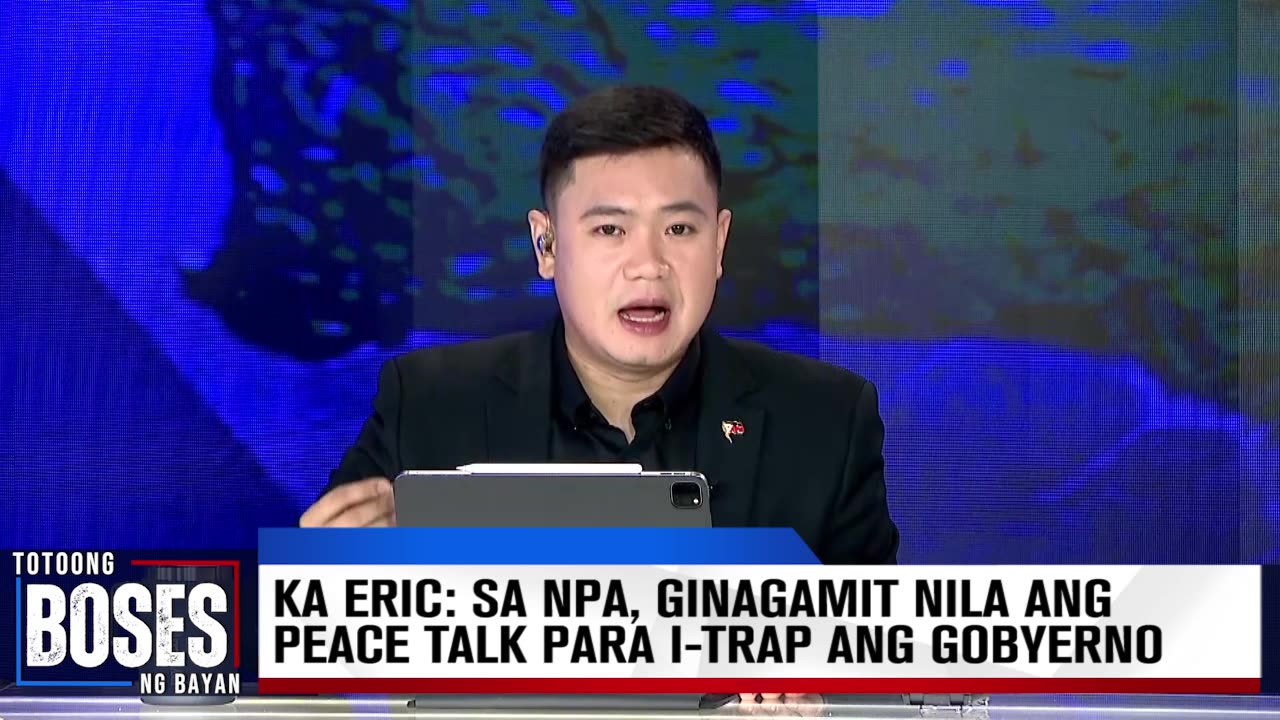 Ka Eric: sa NPA, Ginagamit nila ang peace talk para i-trap ang gobyerno.