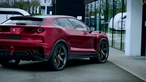 New 2023 Ferrari purosangue spot SUV