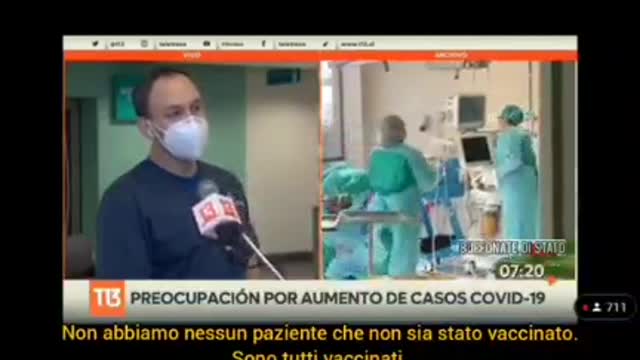 Cile, dottore Rodrigo Rosas, il vaccino cosi buono che tutti i ricoverati sono vaccinati