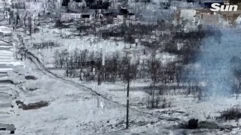 Ukrainian forces blow up two Russian armoured vehicles using missiles and mines