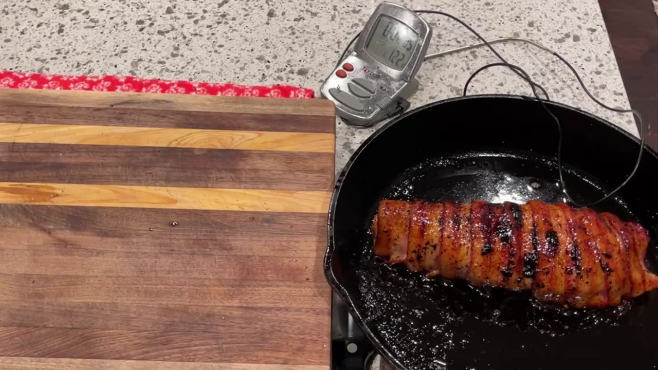 Step-by-step recipe for Bacon-Wrapped Pork Tenderloin