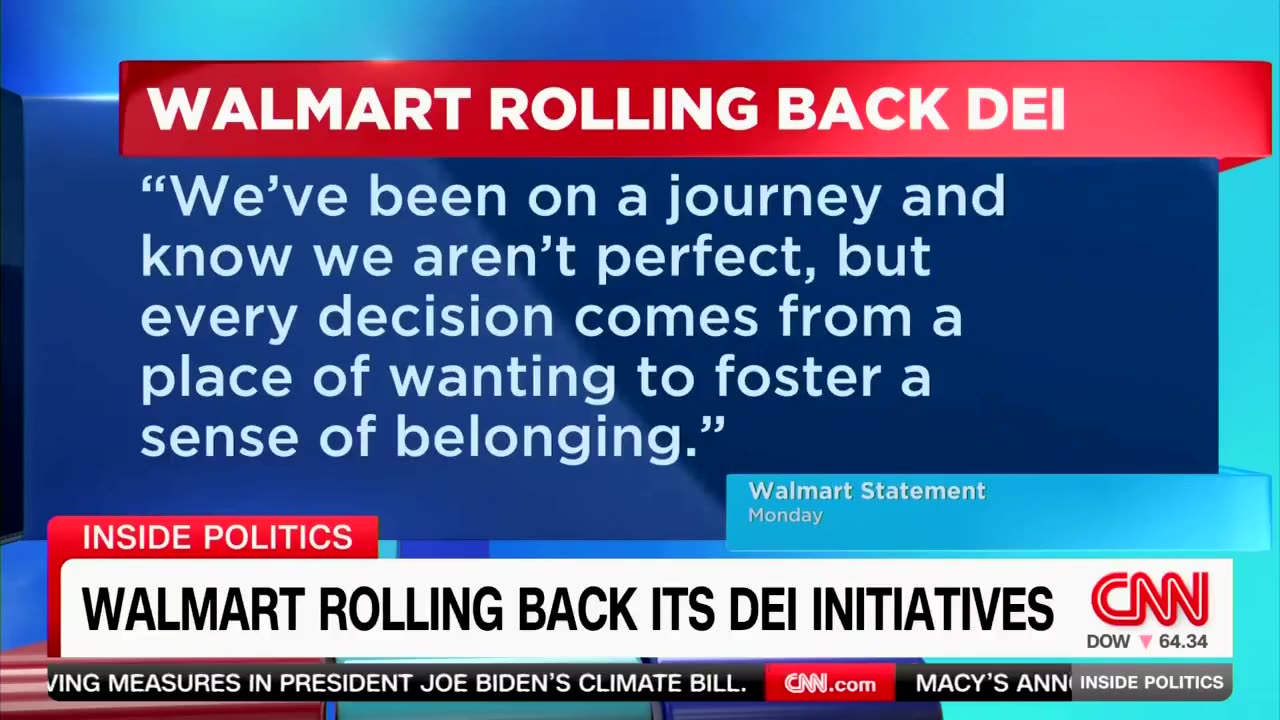 CNN: WALMART ROLLING BACK ITS DEI INITIATIVES