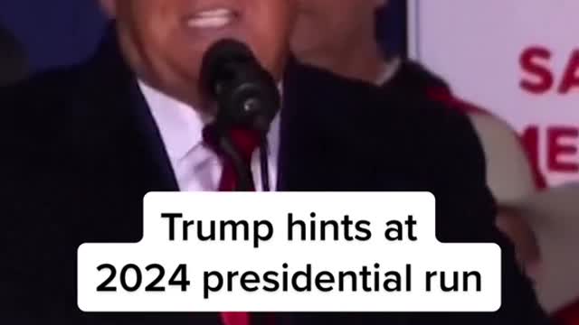 Trump hints at2024 presidential run