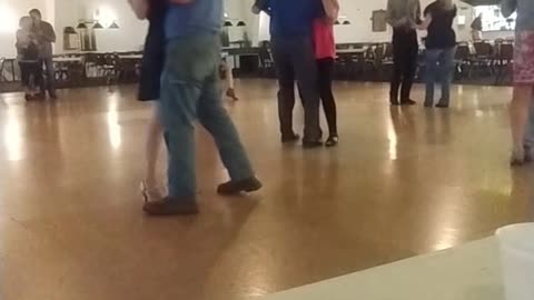 Elegant Couple Slow Dancing