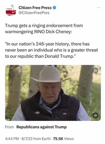 Dick “Psychopath” Cheney PANICS‼️‼️🤣🤣