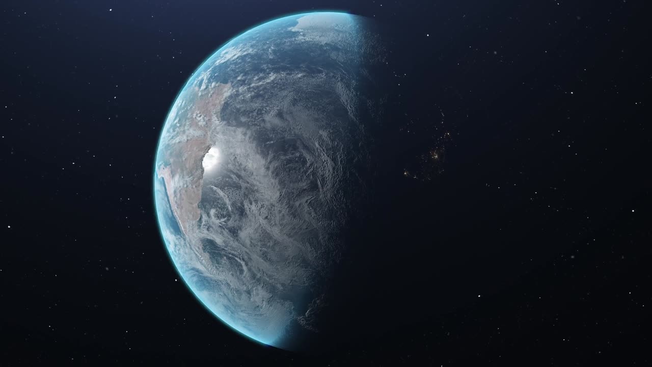 Earth and moon animation..