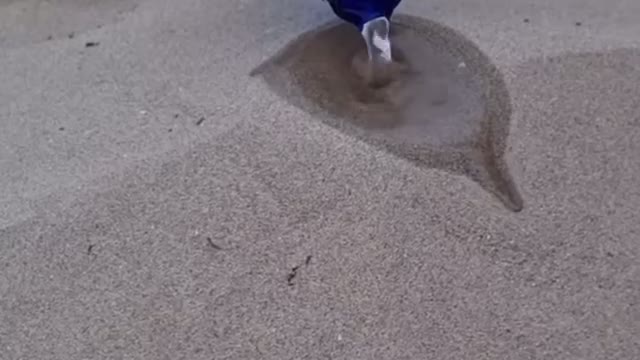 design with water and beach sand