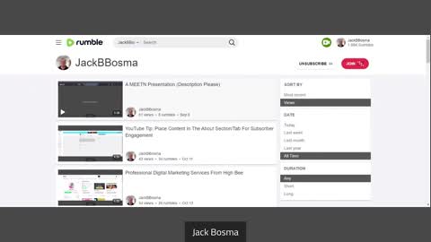 The Rumble Channel Invite For Everyone :)