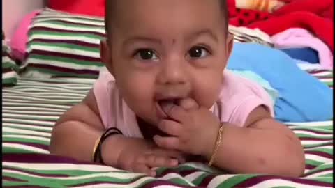 Cute baby smile