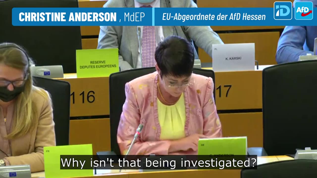 German MEP Christine Anderson's First Speech To The New Covid-19