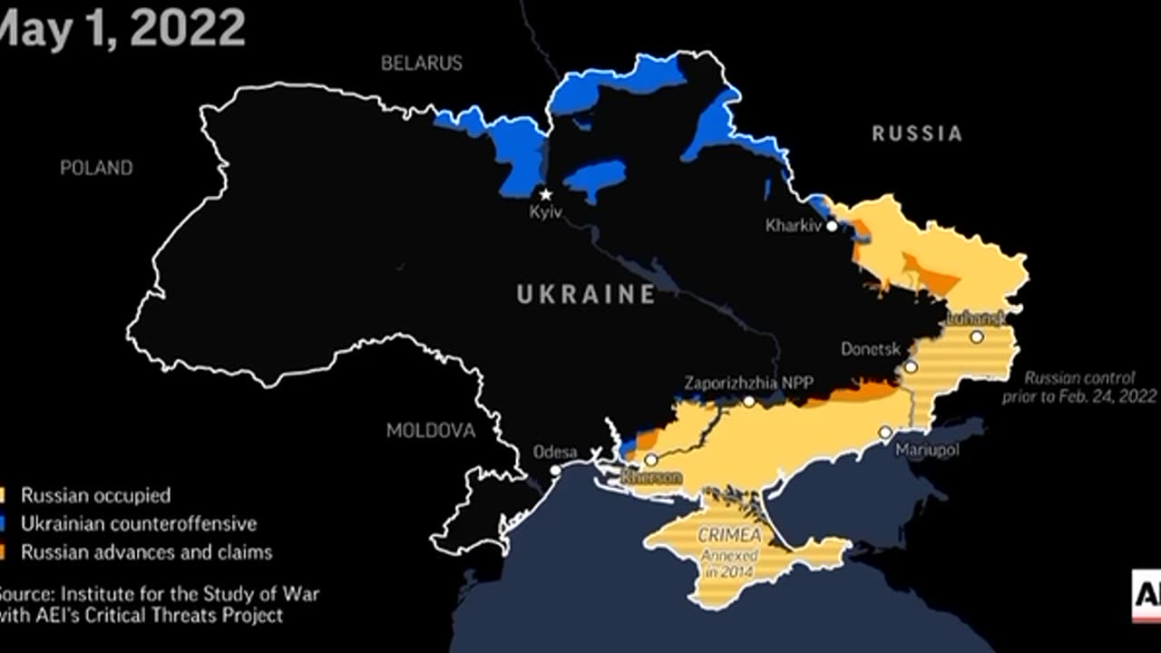 Ukraine front line map timeline