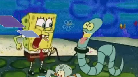 Squidward Is Playing With Tiles While SpongeBob Talks To His New Pet 🐶