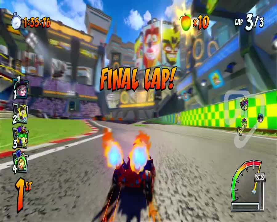 Turbo Track Nintendo Switch Gameplay - Crash Team Racing Nitro-Fueled