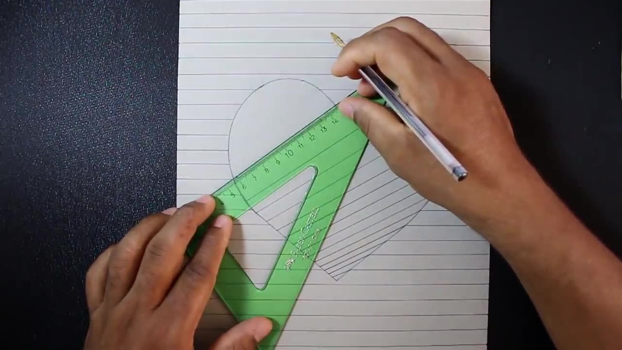 How to Draw a 3D Hole Heart Shape - Pencil Drawing Step by Step