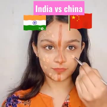 🇮🇳 India vs 🇨🇳 china MAKEUP