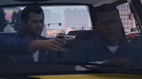 Gun Point Car Driving in Gta-5