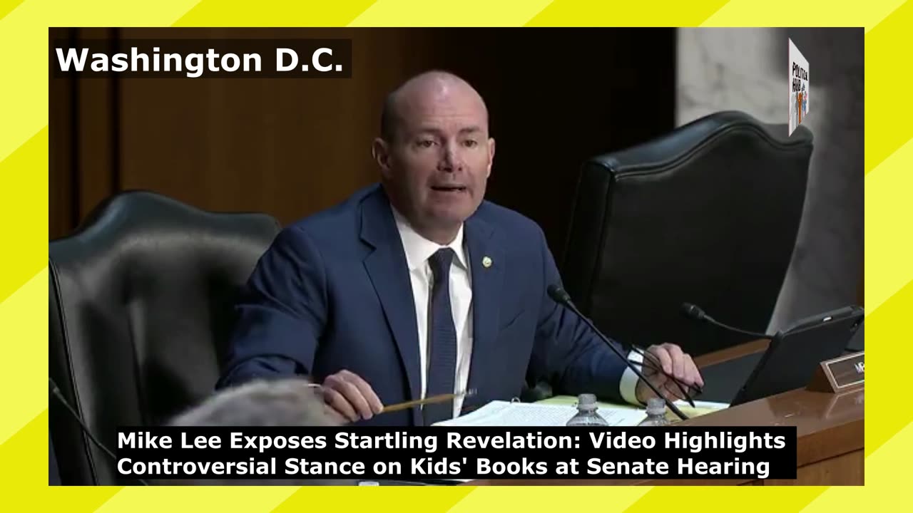 Mike Lee Exposes Startling Revelation: Controversial Stance on Kids' Books at Senate Hearing