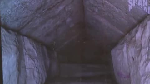 A hidden corridor has been discovered close to the main entrance of the Great Pyramid of Giza in Egypt