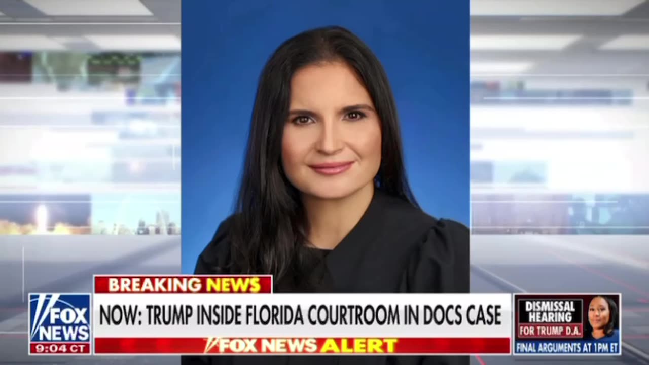 Trump inside Florida courtroom for classified docs case