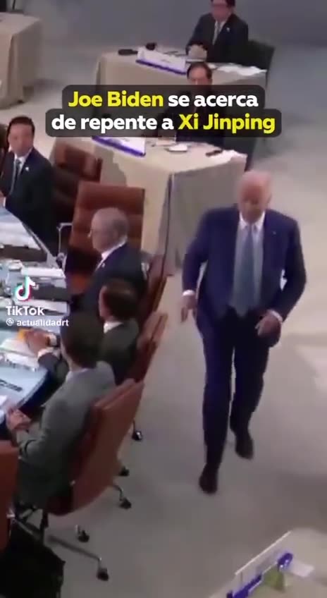 Lookie-Lookie!.. Xi Jinping Calls His Obedient Poodle Over to His Chair During APEC Summit Meetings