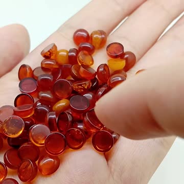 6mm Amber High Quality Loose Beads Making Necklace Jewelry amber gemstone cabochon