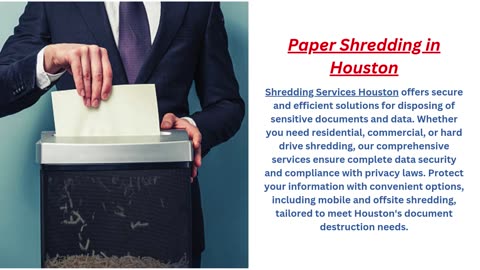 Paper Shredding Services in Houston