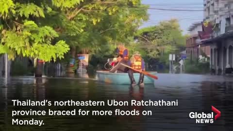 Thailand's northeastern provinces brace for floods as water levels rise