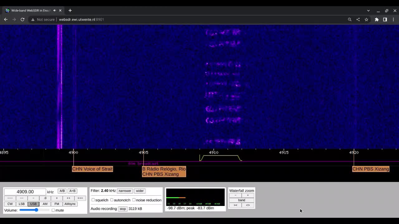 E11 Oblique 24/11/2022 1300 UTC 4909kHz