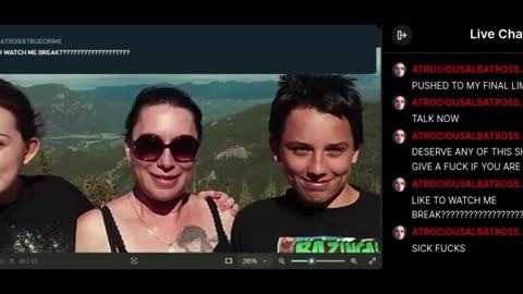 Mad woman attack in her own chat